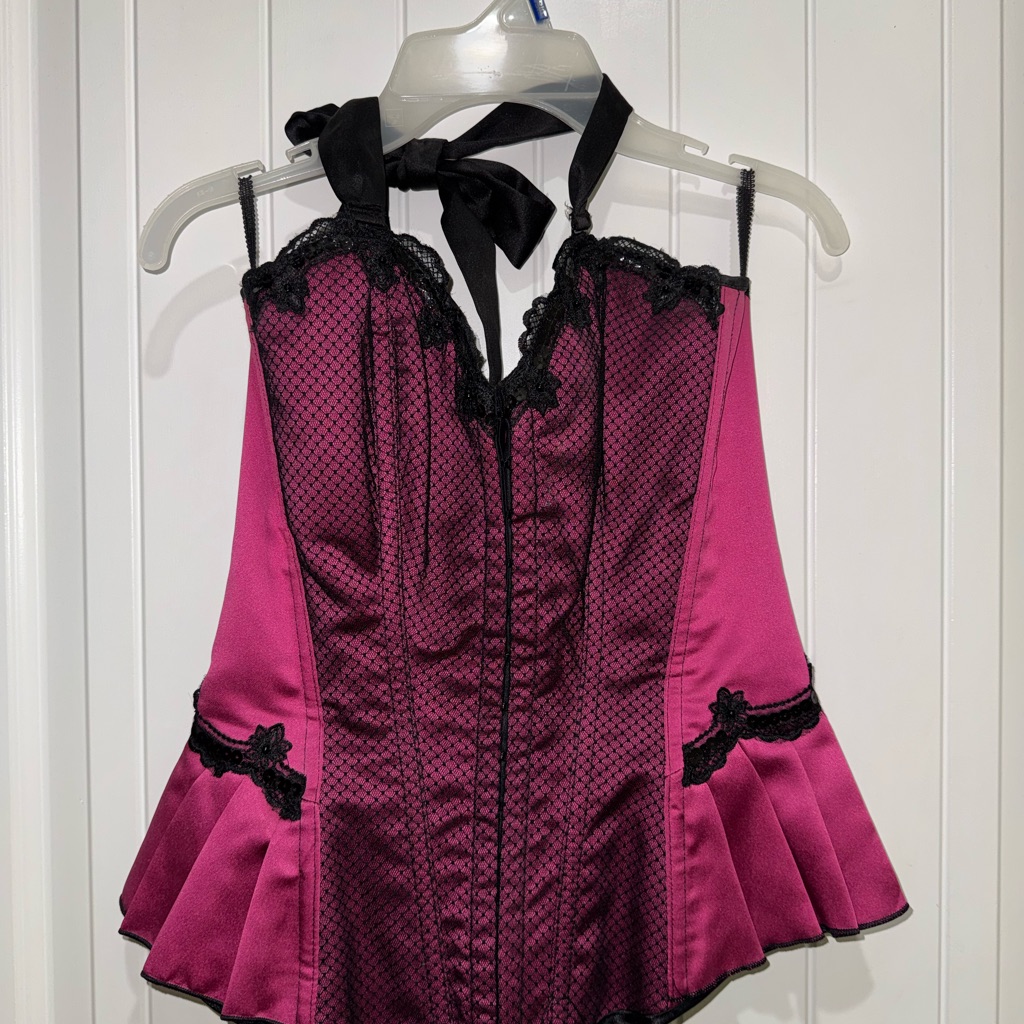 Frederick's Of Hollywood Black Lace Corset